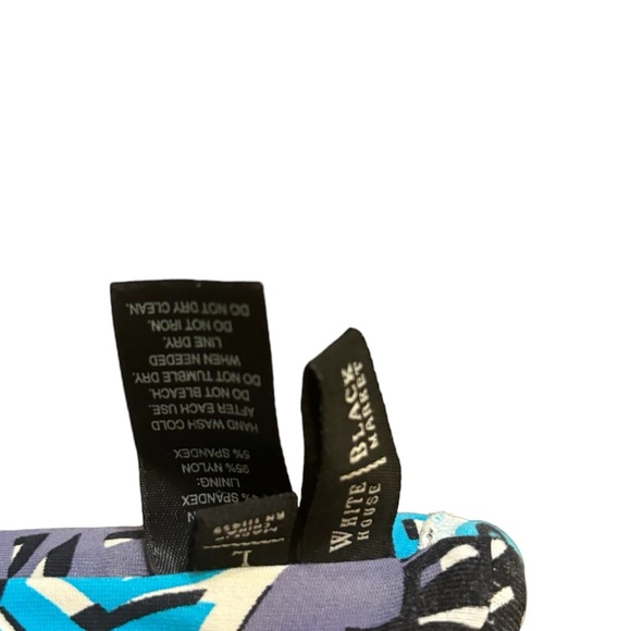 White House Black Market Size Large Bandana Bathing Suit Top in abstract pattern - Picture 2 of 3